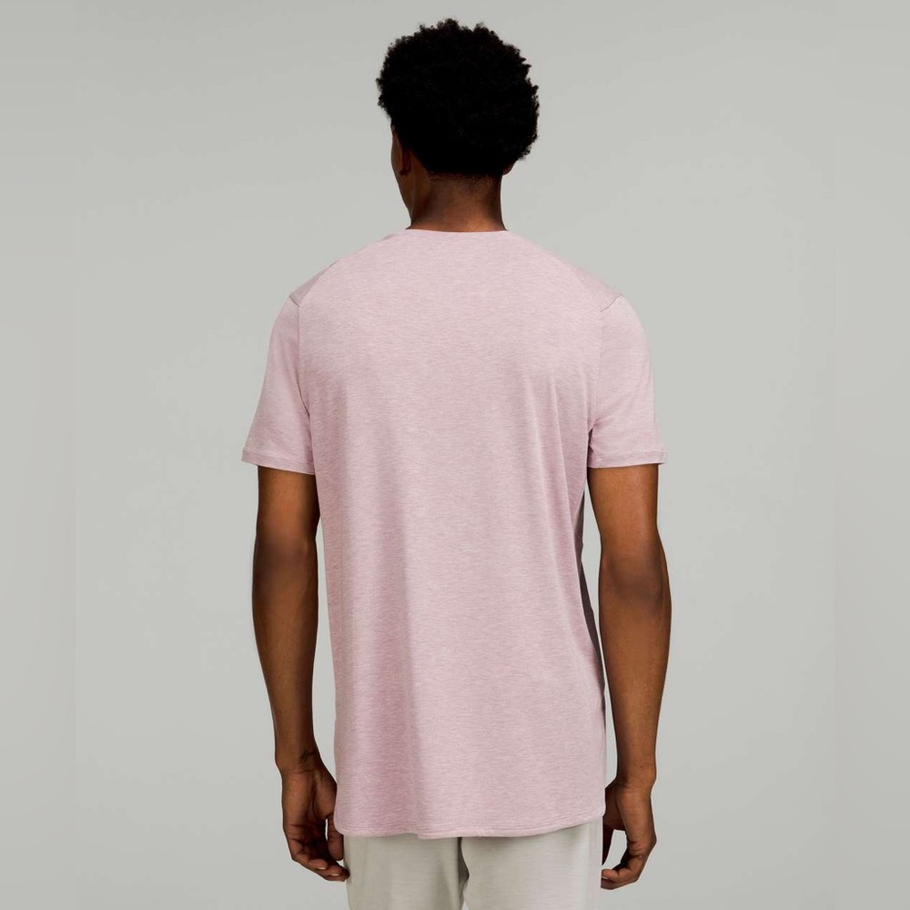 Lululemon Athletica Heather Dusty Rose Balancer Short Sleeve Shirt size Medium - Picture 3 of 12